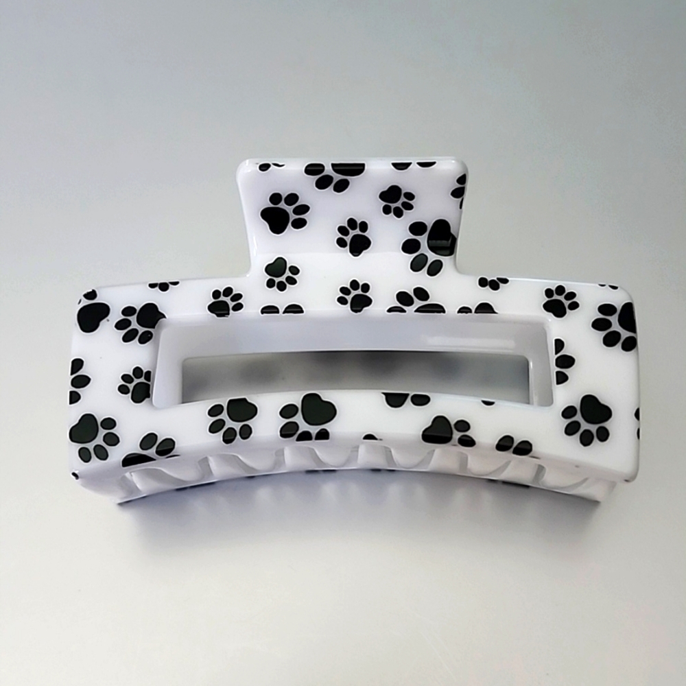 PAW PRINT ACRYLIC Claw Hair Clip